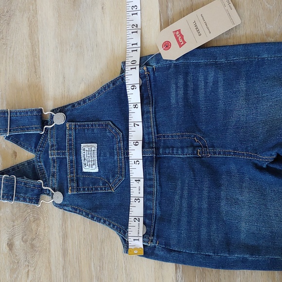 NWT Levi's Infant One Piece Overalls Blue Size 9M - Picture 12 of 14